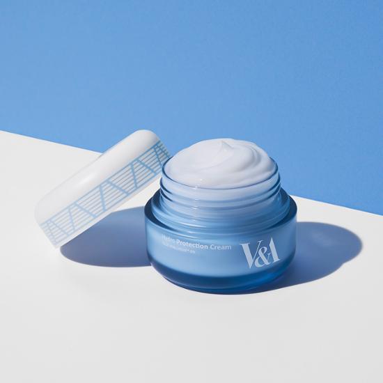 買1送1！💙保濕修屏 妝前打底～ 韓國 V&A Hydro Protection Cream 1+1 Set 舒緩保濕啫喱面霜限量優惠套裝