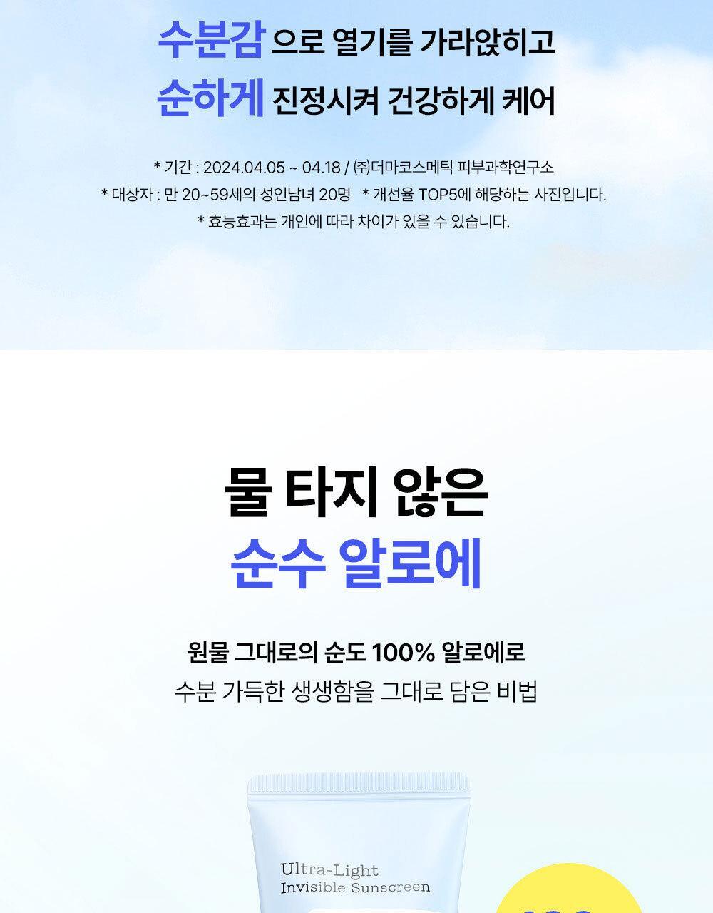 韓國 COSRX Ultra Light Invisible Sunscreen 極致輕盈隱形涼爽降溫降紅防曬乳 SPF50+ PA++++