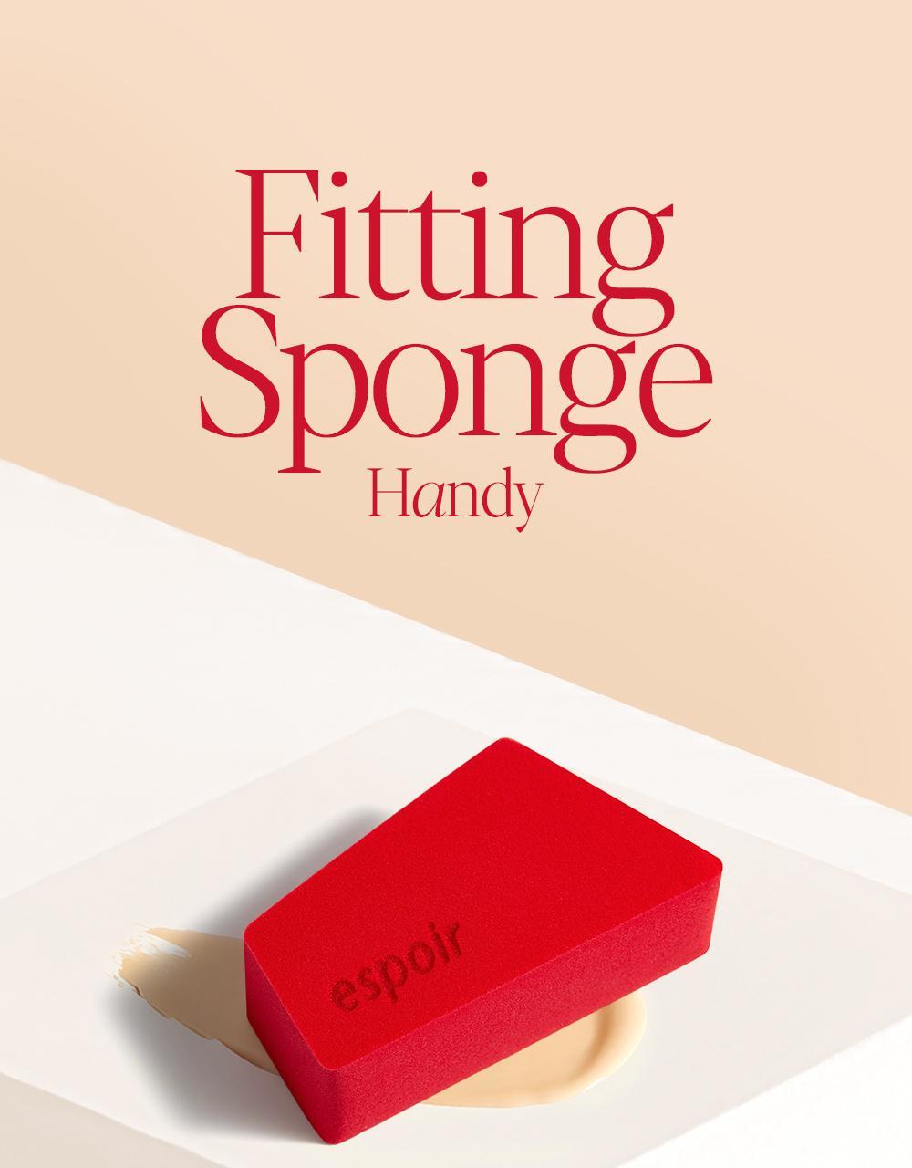 韓國 espoir Fitting Sponge Handy 貼薄粉底刮刀粉撲 4件裝