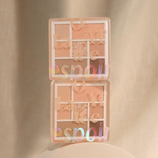 眼影X胭脂～韓國 Espoir Real Eye Palette All New 7色眼影胭脂綜合盤 - 燕麥拿鐵大地色盤 #11 Oat Latte