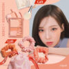 【優惠組合高光+胭脂盤送髮圈套裝連掃】韓國 espoir Tone Pairing 系列 Cheek Palette + Highlighter 雙效妝感胭脂盤+大理石紋高光盤 - 色號自號