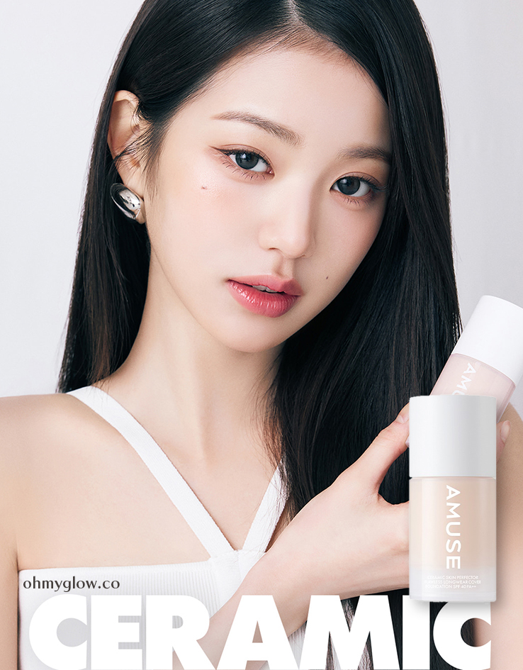 韓國AMUSE Ceramic Skin Perfector Foundation 完美陶瓷肌純素粉底液 SPF40 PA++ – 4色選擇