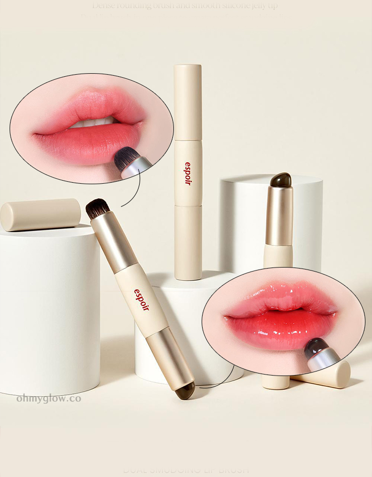 韓國 Espoir Dual Smudging Lip Brush 雙頭暈染唇掃(blending唇掃 + 矽膠手指唇刷)