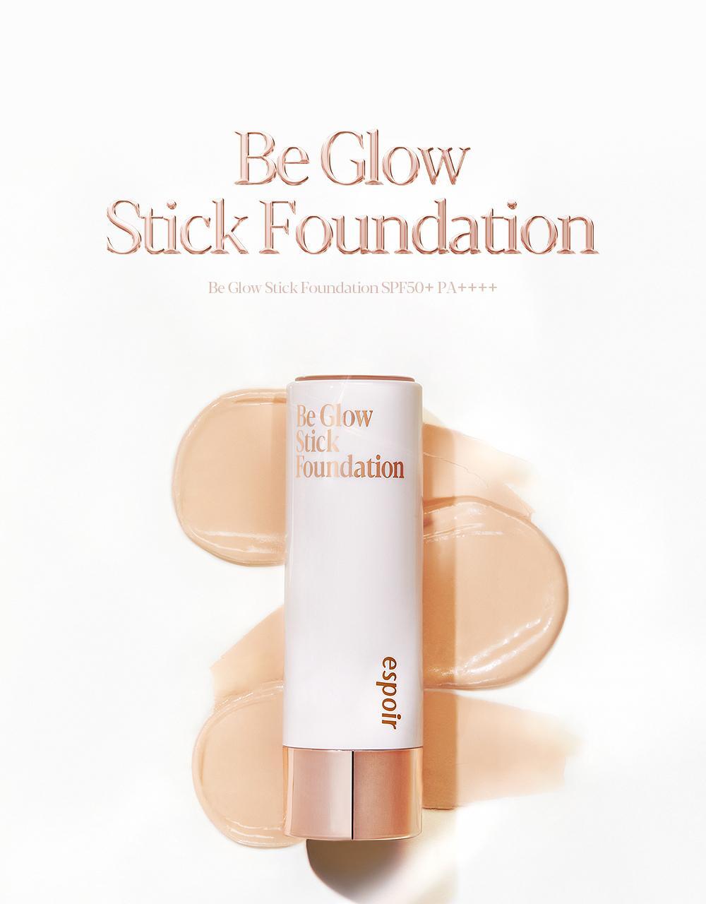 【新品超值1+1限量套裝送修容棒】韓國 espoir Be Glow Stick Foundation 水光粉底棒 SPF50+ PA++++ - 4色選擇