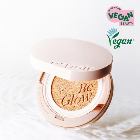 【新品限量SET送粉底液】韓國 espoir Be Glow Volume Cushion 持久立體水光保濕粉底氣墊連補充裝 SPF42+ PA++++ - 8色選擇