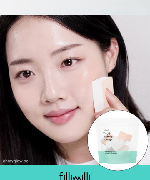 韓國FilliMilli Dual Make Up Sponge 雙面雙用材質夾層海綿粉撲 - 12個裝