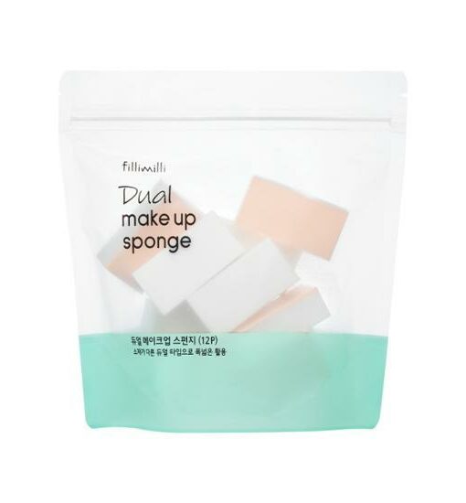 韓國FilliMilli Dual Make Up Sponge 雙面雙用材質夾層海綿粉撲 - 12個裝