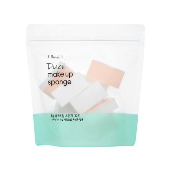 韓國FilliMilli Dual Make Up Sponge 雙面雙用材質夾層海綿粉撲 - 12個裝