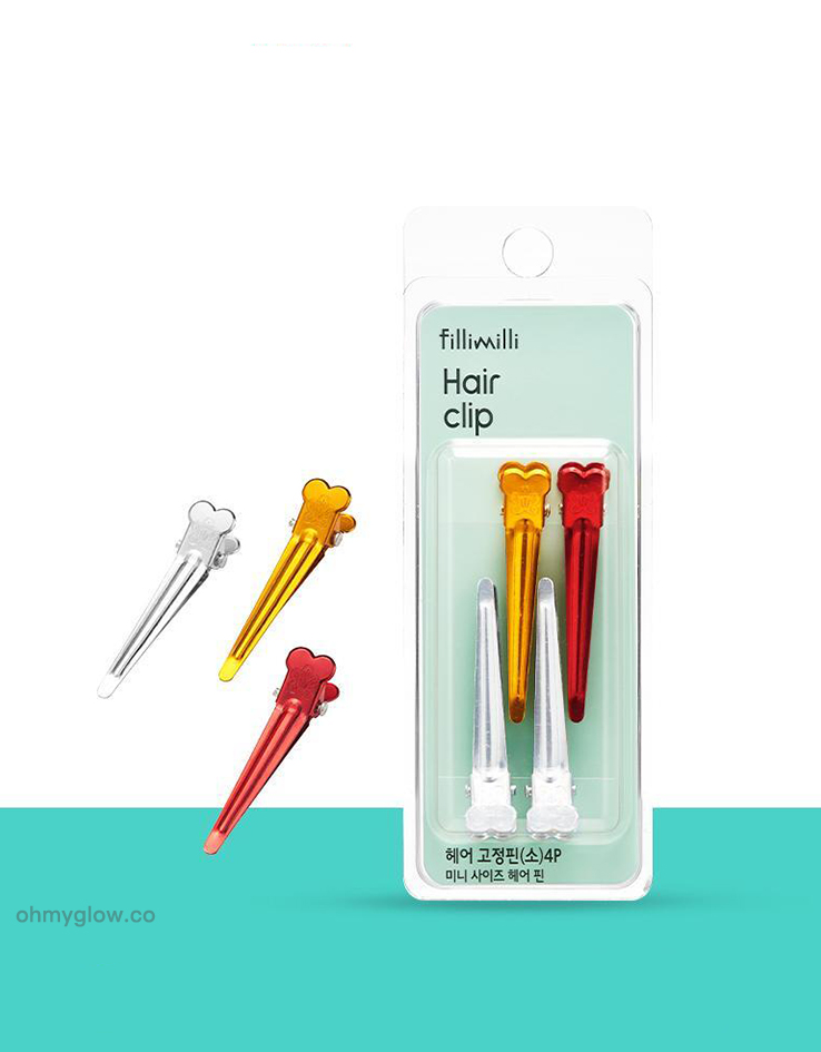 韓國 FilliMilli Hair Clips 固定髮夾 - 4個裝