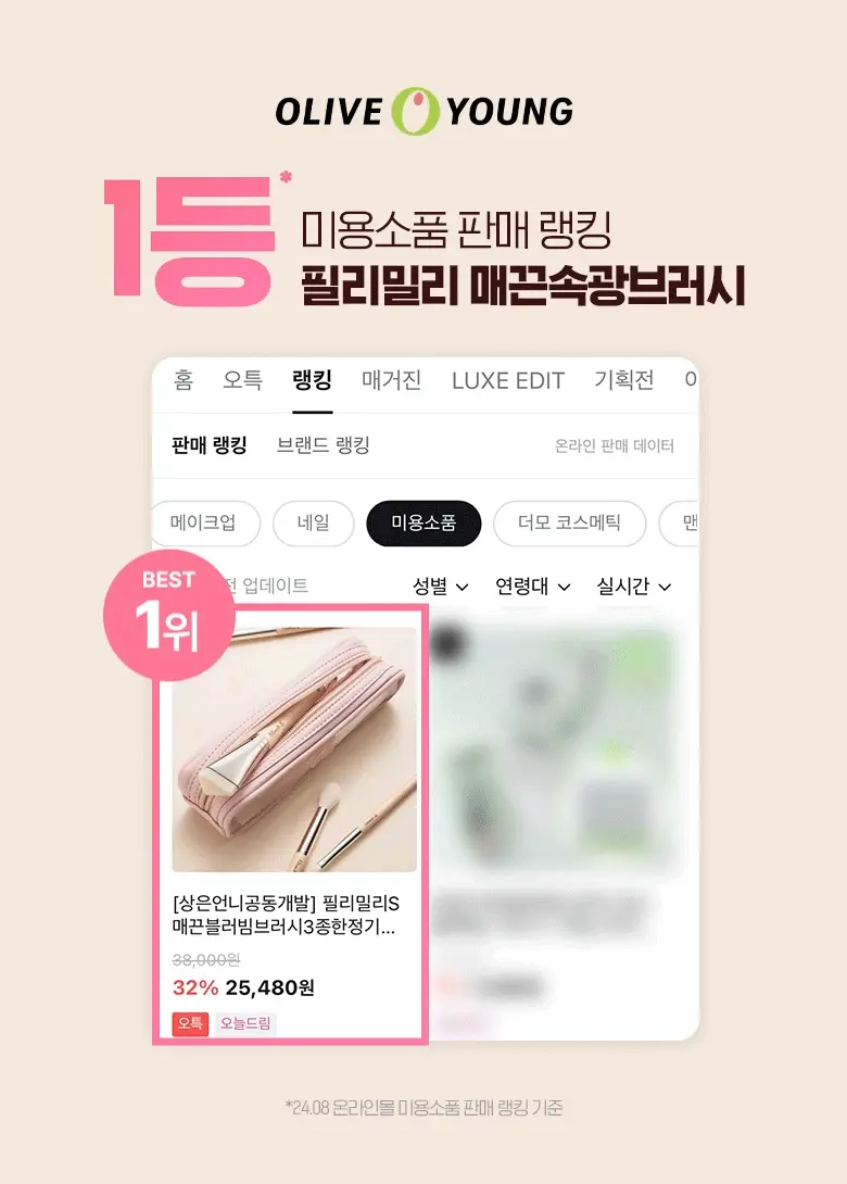 韓國化妝師聯名研發！送化妝包～FilliMilli S 系列 Smooth Blur Beam Brush Set 立體柔滑底妝限量套裝連化妝袋Pouch 粉底掃#827 + 高光掃(#861 + #860) 3支掃Set