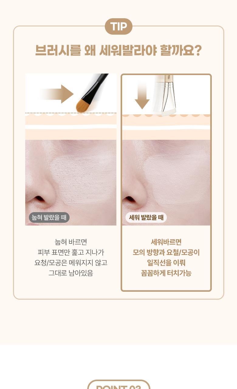 打造平滑乾淨底妝~化妝師聯名研發!FilliMilli S 系列 Smooth Skin Filter Foundation Brush 3角形美肌濾鏡粉底掃#827
