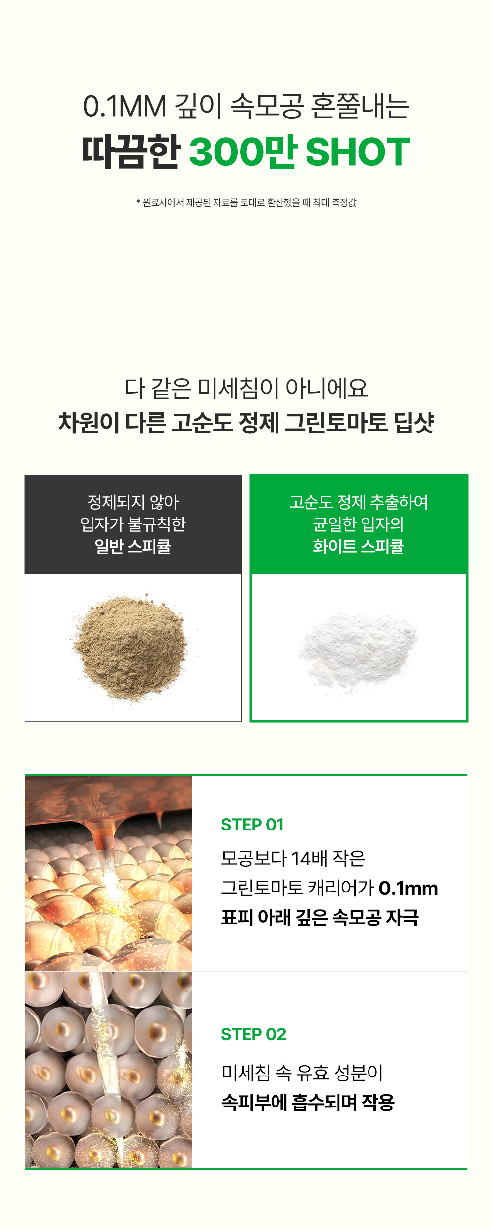 收毛孔平滑凹凸感~韓國Sungboon Editor Green Tomato Pore Boosting Deep Shot Ampoule  綠番茄增強微針高效緊緻收毛孔安瓶精華