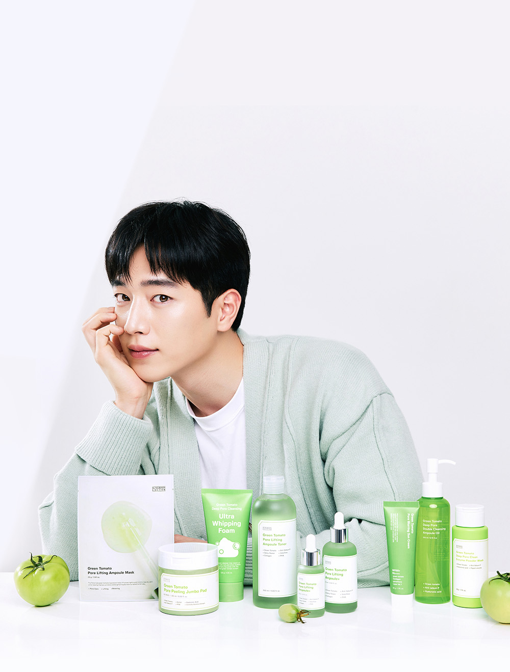 收毛孔平滑凹凸感~韓國Sungboon Editor Green Tomato Pore Boosting Deep Shot Ampoule  綠番茄增強微針高效緊緻收毛孔安瓶精華