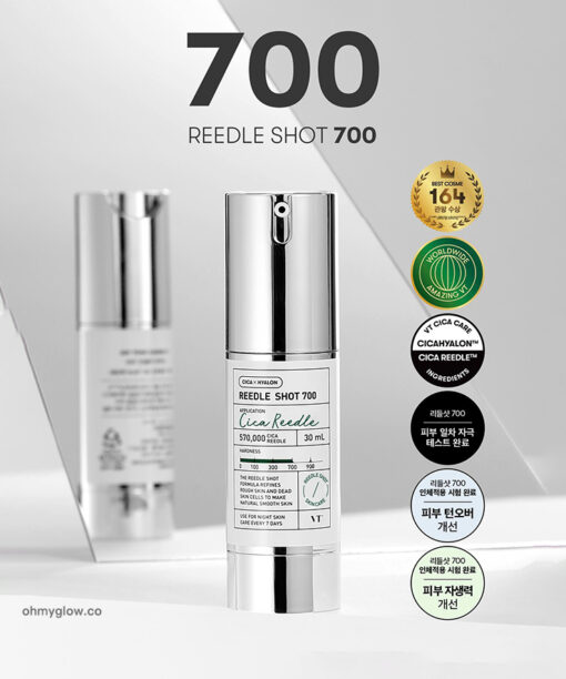 2週重煥肌膚再生～韓國 VT Reedle Shot 700 積雪草塗抹式微針700導入精華 - 30ml