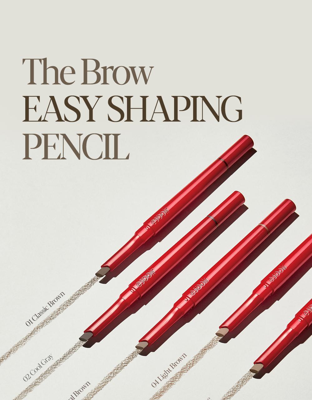 韓國 Espoir The Brow Easy Sharping Pencil 持久防水快速塑眉雙頭眉筆(#01-05) - 5色選擇