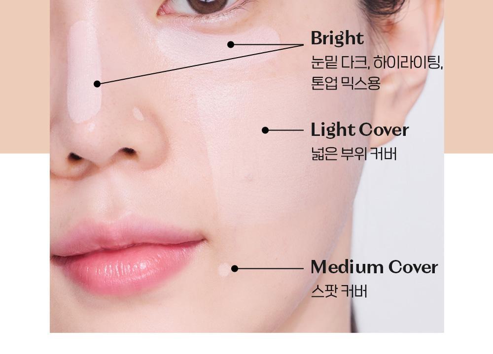 遮瑕膏+定妝粉～韓國 Etude Lasting Artist Concealer Palette 持久藝術家4色遮瑕盤配有雙頭掃 - 2色選擇