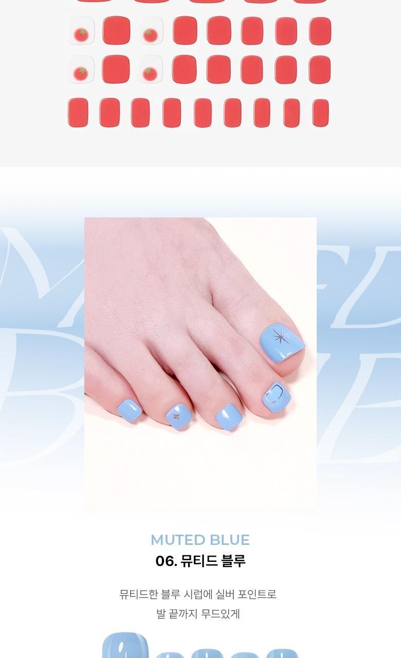 韓國 WakeMake Gel Pedi Sticker (Easy Fit+) 超方便腳甲貼 - 多款選擇