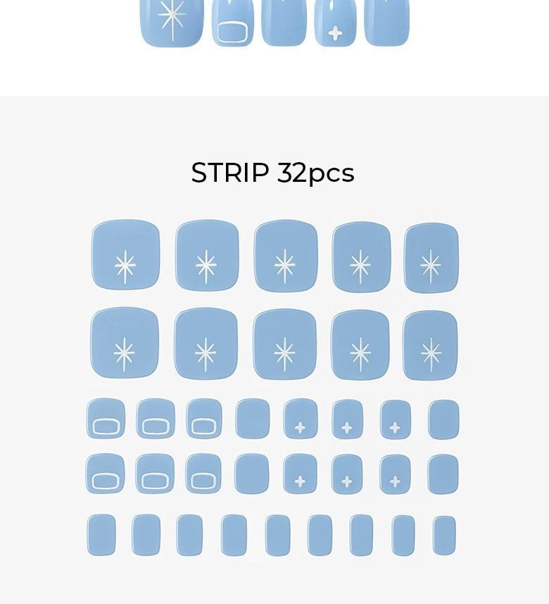 韓國 WakeMake Gel Pedi Sticker (Easy Fit+) 超方便腳甲貼 - 多款選擇