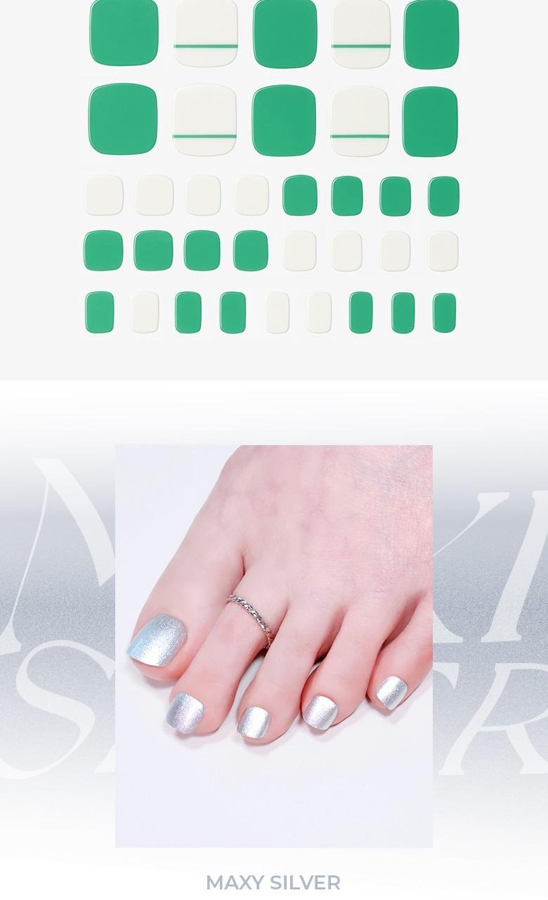 韓國 WakeMake Gel Pedi Sticker (Easy Fit+) 超方便腳甲貼 - 多款選擇