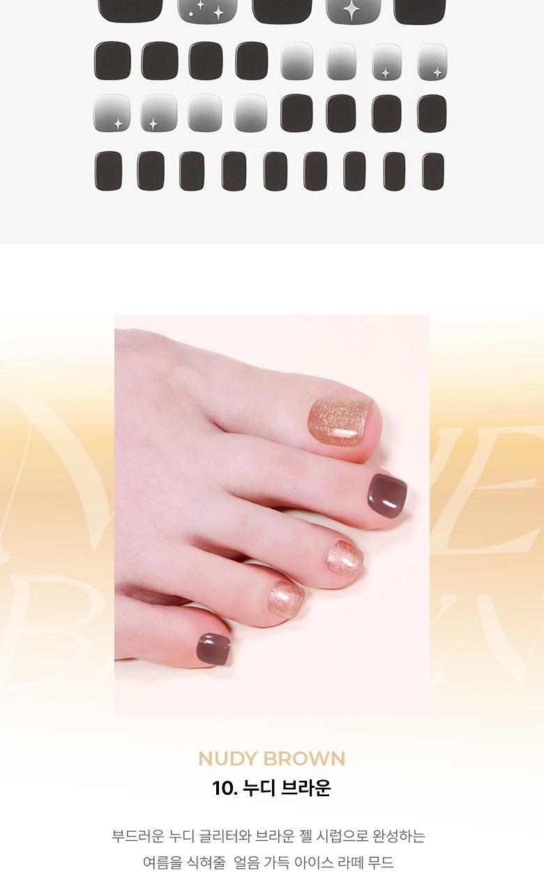 韓國 WakeMake Gel Pedi Sticker (Easy Fit+) 超方便腳甲貼 - 多款選擇