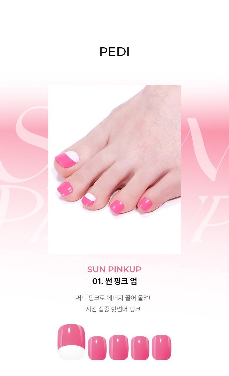 韓國 WakeMake Gel Pedi Sticker (Easy Fit+) 超方便腳甲貼 - 多款選擇