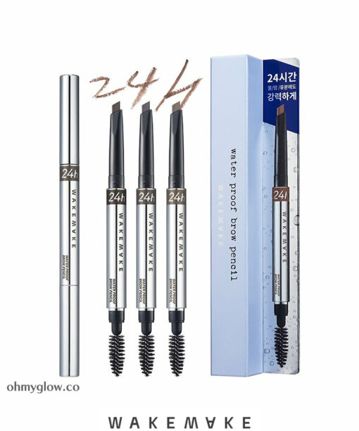 韓國 WakeMake Waterproof 24H Brow Pencil 24小時持久防水雙頭眉筆 - 3色選擇