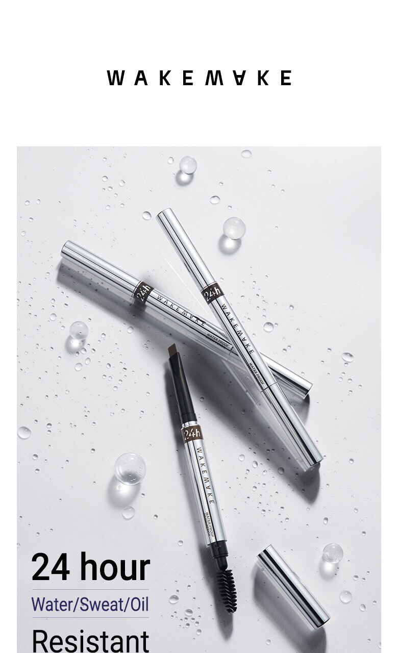 韓國 WakeMake Waterproof 24H Brow Pencil 24小時持久防水雙頭眉筆 - 3色選擇