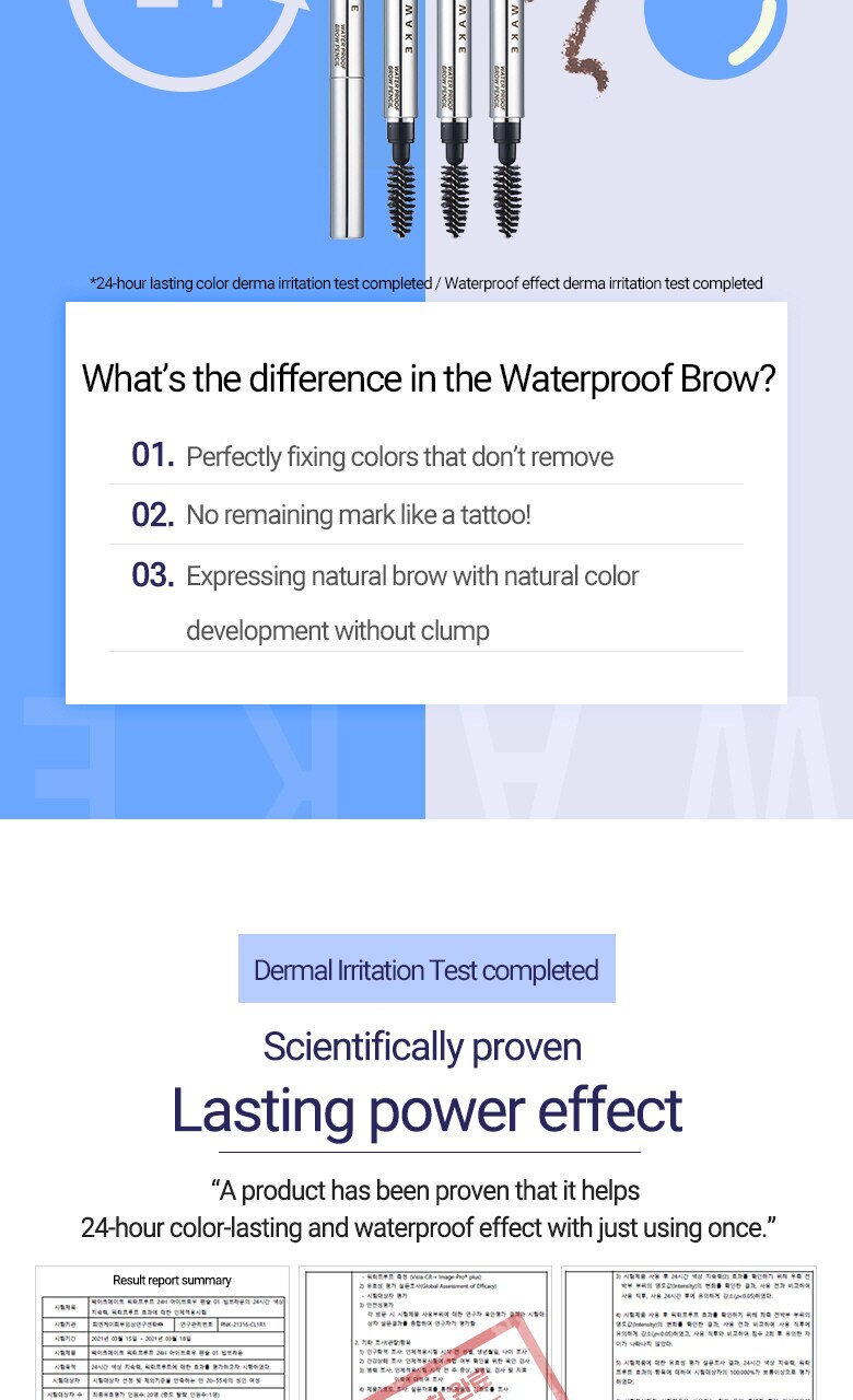 韓國 WakeMake Waterproof 24H Brow Pencil 24小時持久防水雙頭眉筆 - 3色選擇