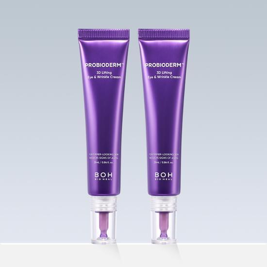【1＋1優惠SET】韓國 Bio Heal BOH Probioderm 3D Lifting Eye & Wrinkle Cream Double Set 益生菌新升級3D抗皺緊緻眼霜 1+1套裝