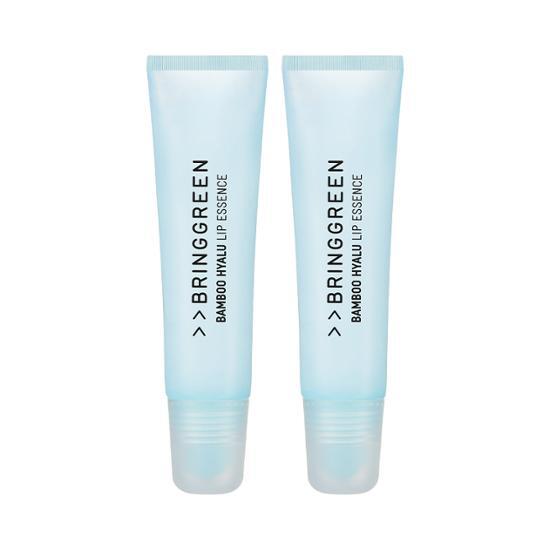 買1送1Set～韓國Bring Green Bamboo Hyalu Lip Essence Double Set 竹萃透明質酸保濕潤唇精華1+1套裝