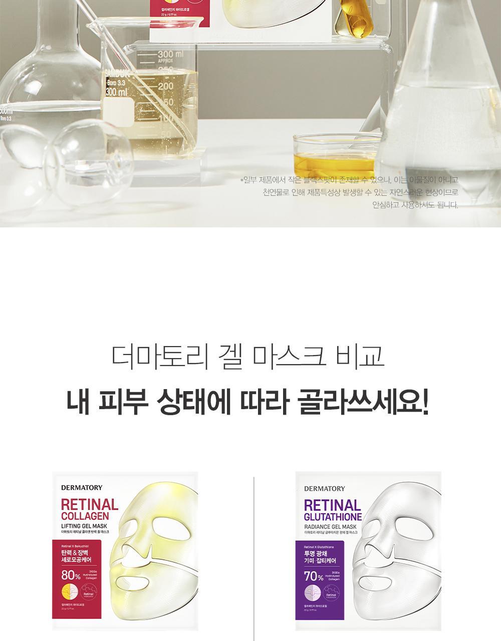 推鬆弛肌毛孔肌~韓國Dermatory Retinal Collagen Lifting Gel Mask 維A膠原蛋白緊緻收毛孔果凍面膜 - 2款選擇