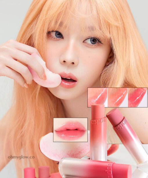 Peach Dew🍑新色15-16~上咀超順滑🥰 🏆GlowPick~韓國 espoir X Winter Nowear Lipstick Balming Glow 水光潤澤純素唇膏(#01-16) - 12色選擇