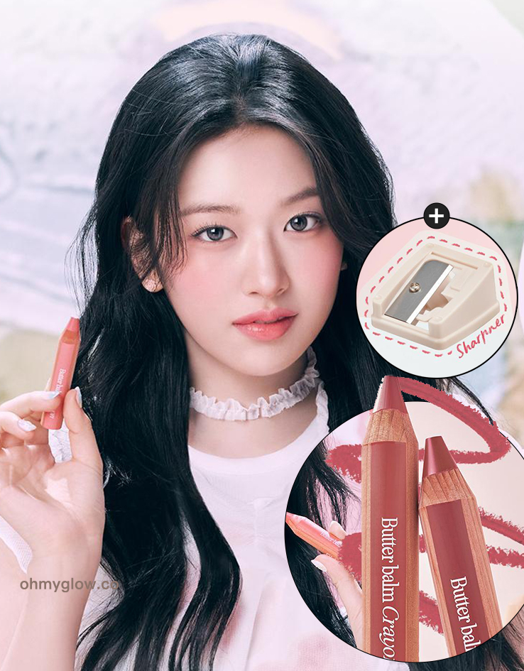 韓國 CLIO Butter Balm Crayon 奶油軟滑木軸唇膏筆(#01-10) - 10色選擇