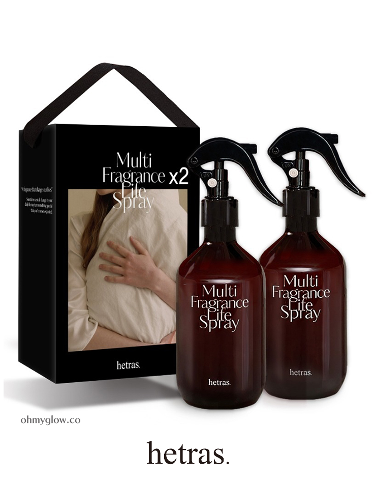 韓國 HETRAS Multi Fragrance Life Spray 空氣清新殺菌除臭多用途香氣噴霧1+1 Set - 300ml x 2