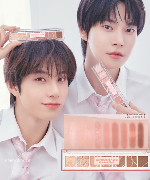 【School of hip系列新色入#09 Oh My, Handful Peach】24年新版～韓國 peripera All Take Mood Palette (#01-09) 8色間尺眼影盤 - 7色選擇