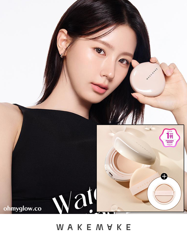 韓國 WakeMake Water Glow Coating Balm 水光粉底膏連補充裝+粉撲 - 3色選擇