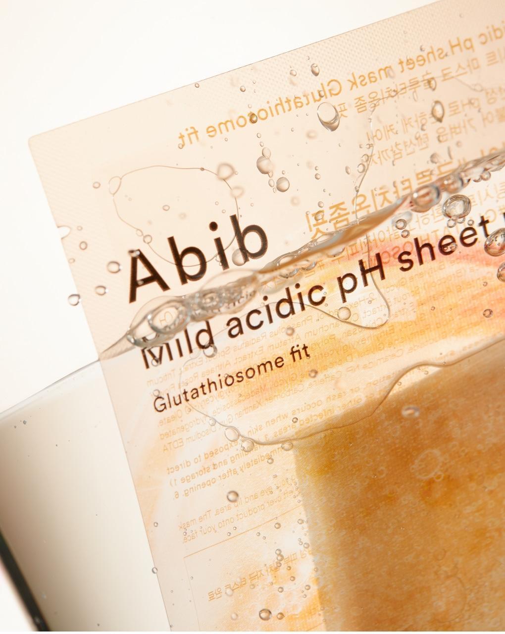 韓國 Abib Mild Acidic PH Sheet Mask Glutathiosome Fit 弱酸性🍊高純度穀胱甘肽美白抗氧淡斑面膜 一盒10片