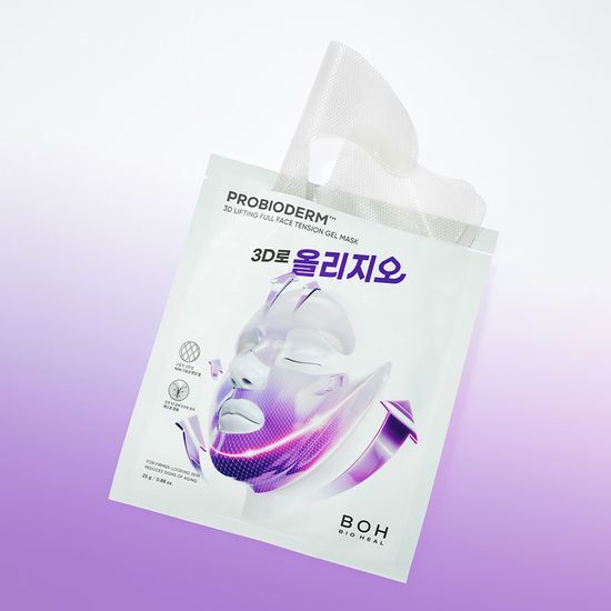 醫美級無痛緊緻提拉！韓國 BioHeal BOH X Oligio Probioderm 3D Lifting Full Face Tension Gel Mask 益生菌3D全面提拉抗老彈力凝膠面膜