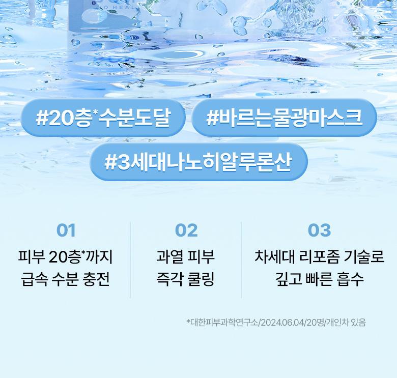 韓國BioHeal Boh Hyalcell Hydra Mask 專利Hyalcell第3代納米透明質酸高效保濕降溫面膜(單片/5片) - 2種選擇