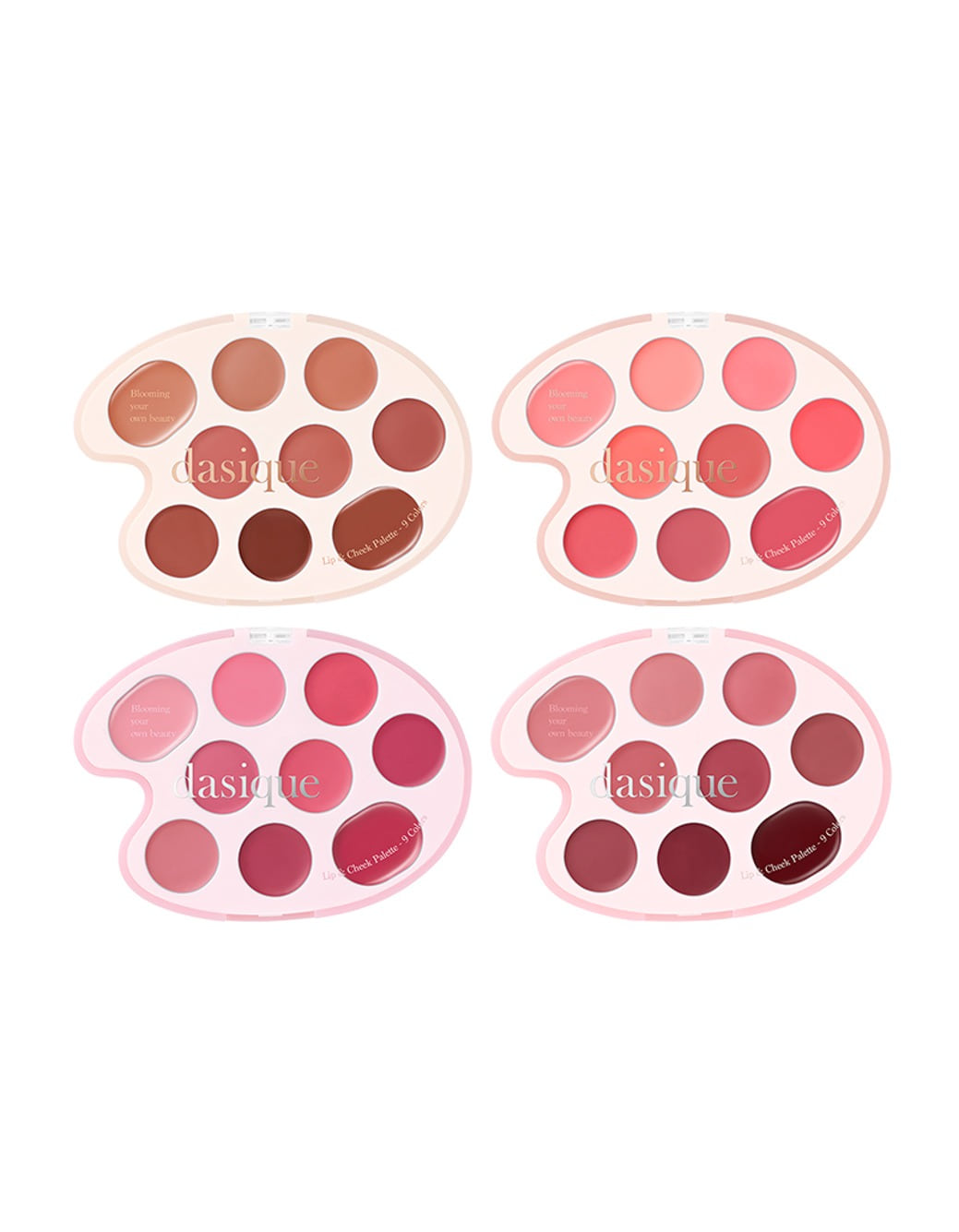 Color Painting 系列 韓國 Dasique Mood Painting Lip & Cheek Palette 唇頰色盤9色盤 - 4色調選擇