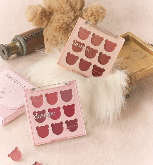 My Bear 🐻系列～韓國Dasique Mood Painting Lip & Cheek Palette 唇頰色盤9色小熊盤(#05-06) - 2色選擇