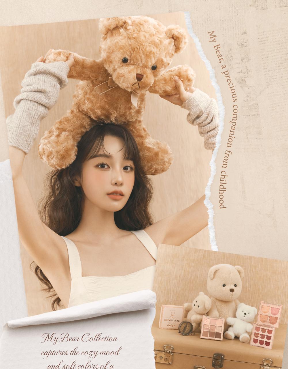 My Bear 小熊🐻系列~韓國 Dasique Blending Mood Cheek 4色胭脂膏胭脂盤(#16-17) - 2色選擇