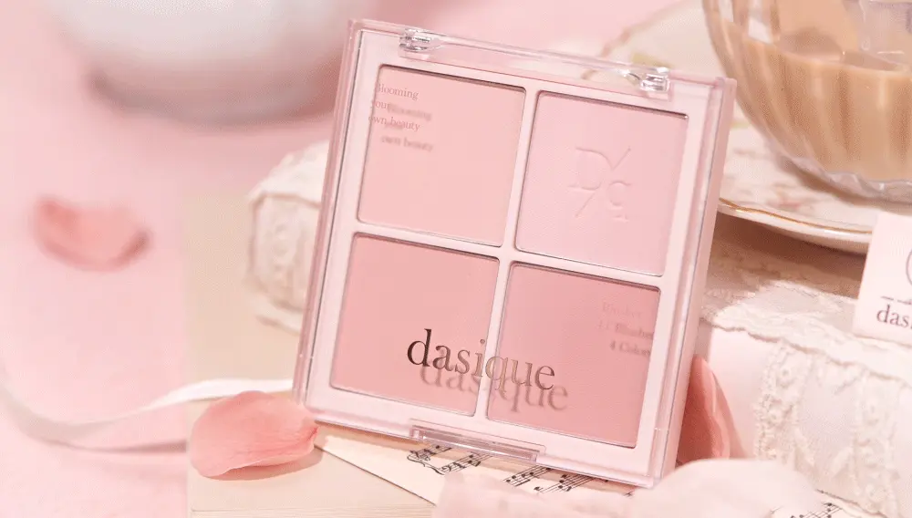 🌹 Rose Milk Tea 玫瑰奶茶系列☕ 韓國Dasique Blending Mood Cheek 4色胭脂盤 - #15 Rose Milk Tea
