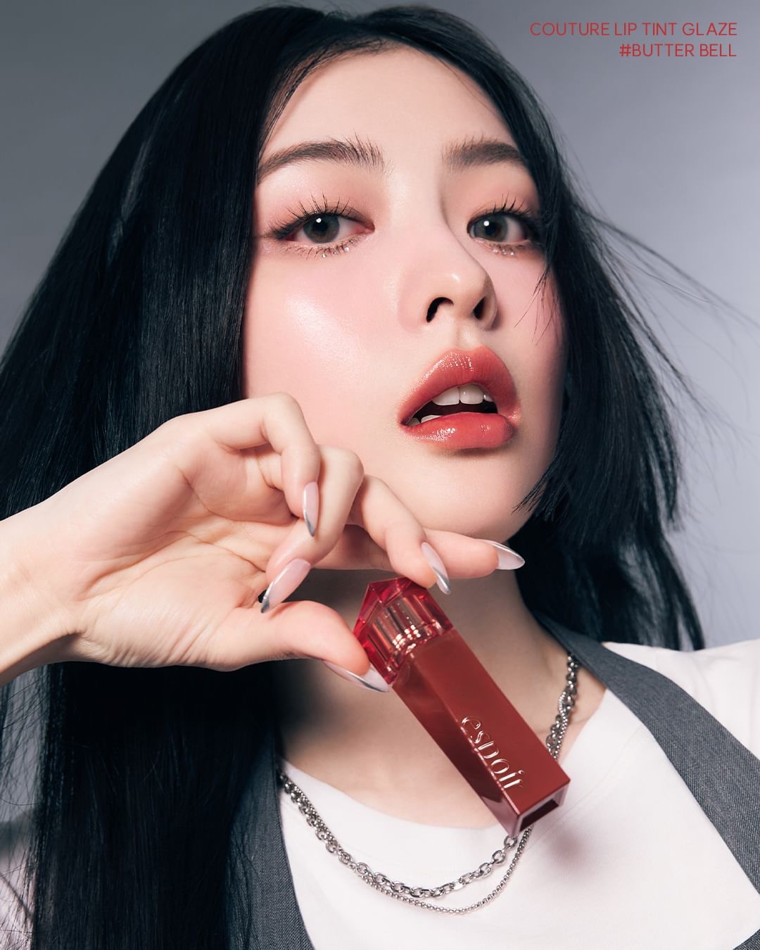 韓國[New]靚色!Lowkey Beige 低調柔和米色系列！🏆GlowPick【限量Set 送#Rosy Beam唇蜜】Winter代言! Espoir Couture Lip Tint Glaze 瑩潤果汁鏡面唇釉(#01-12)- 12 butter bell