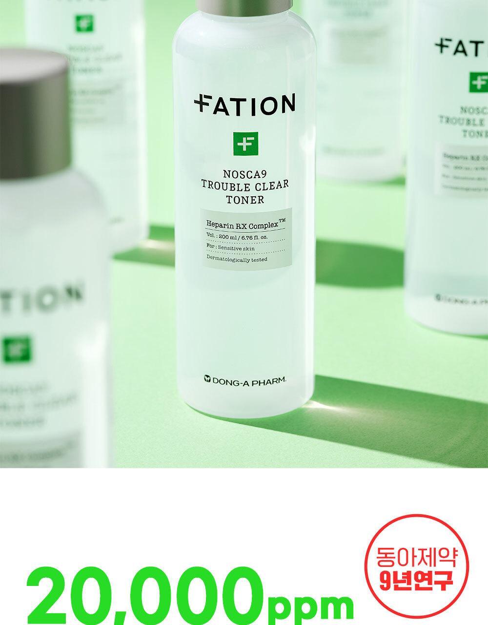 韓國東亞藥廠 FATION Nosca9 Trouble Clear Toner 淨痘鎮靜爽膚水 - 200ml