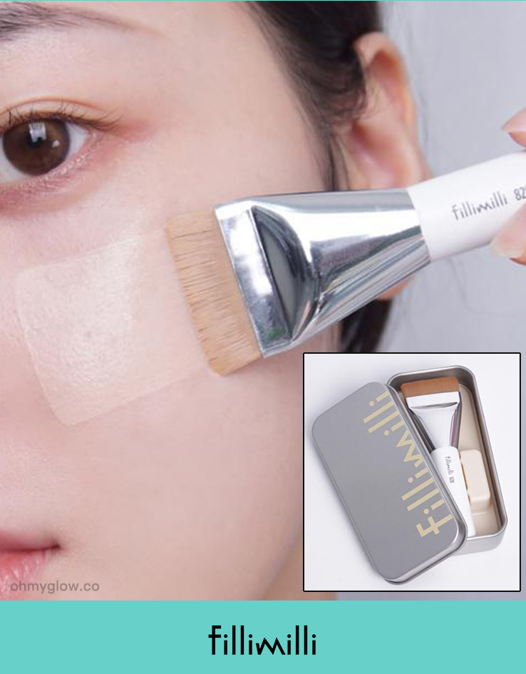 韓國 FilliMilli Mini Spatula Brush 迷你便攜短毛刮刀掃一字掃粉底掃#828