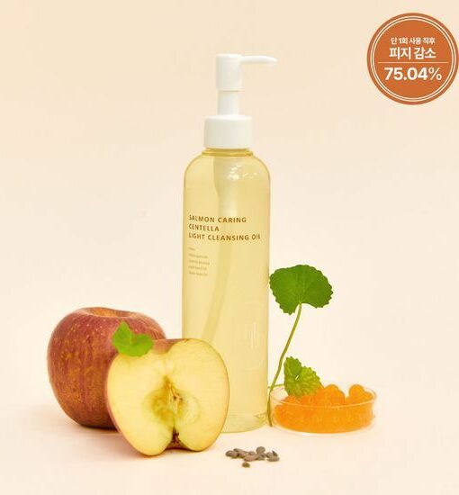 韓國HEVEBLUE Salmon Caring Centella Llight Cleansing Oil 三文魚子積雪草輕盈清黑頭卸妝油 - 250ml
