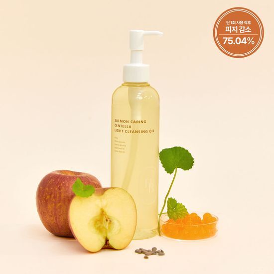 韓國HEVEBLUE Salmon Caring Centella Llight Cleansing Oil 三文魚子積雪草輕盈清黑頭卸妝油 - 250ml
