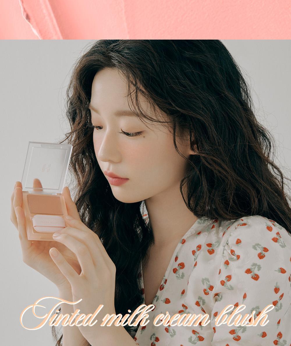 韓國 HOLIKA HOLIKA Tinted milk Cream Blush 奶油胭脂膏連粉撲 - 8色選擇
