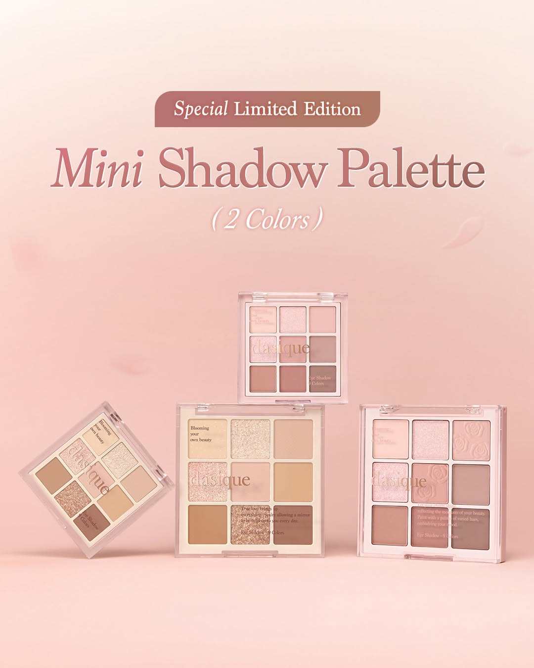 〖新出限量可愛mini版！〗🌹 Rose Milk Tea 玫瑰奶茶系列☕ 韓國 Dasique Shadow Palette 9色眼影盤(正裝/mini版) - #27 Rose Milk Tea